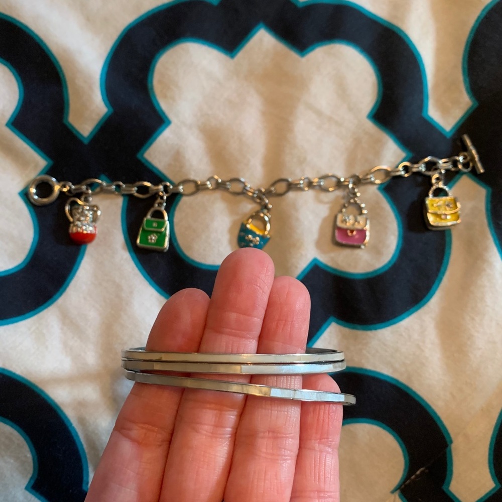 Bangle and Purse Bracelet Set